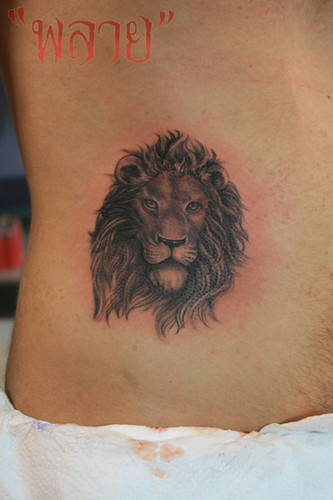 Tattoo by Plai's tattoo lion 2006 plaitattoo Tags color art tattoo 