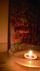 Advent calendar + candle