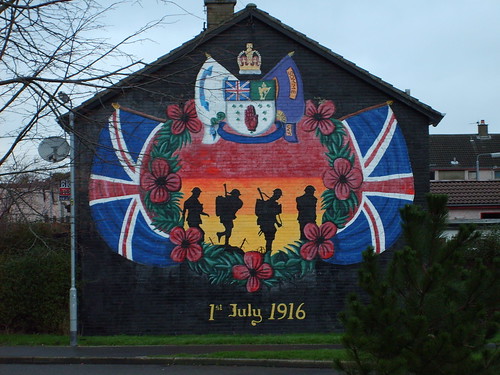 '1st July 1916'' mural, Kilcooley, Bangor