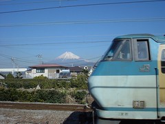 貨物列車と富士山