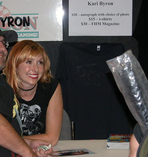 Kari Byron from Mythbusters at a meet and greet signing at Dragoncon in 2006