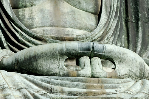 The hands of buddha