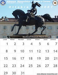Calendario ottobre 2007