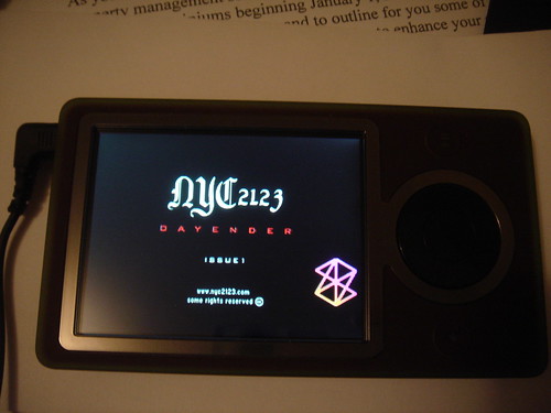 NYC 2123 For the Zune On the Zune Screen