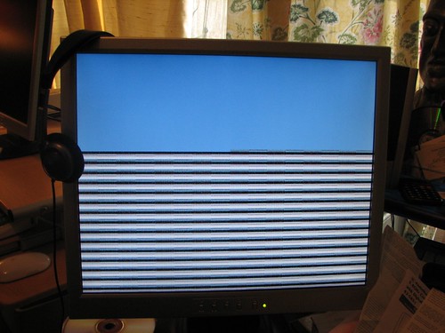 blue screen on a PowerMac G5