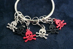 Jolly roger stitch markers