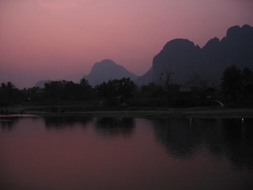 Vang Vieng sunset 3