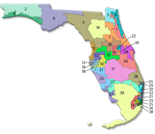 Florida Legislature - Senate Districts