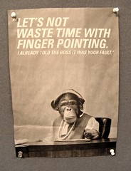 preemptive finger pointing poster