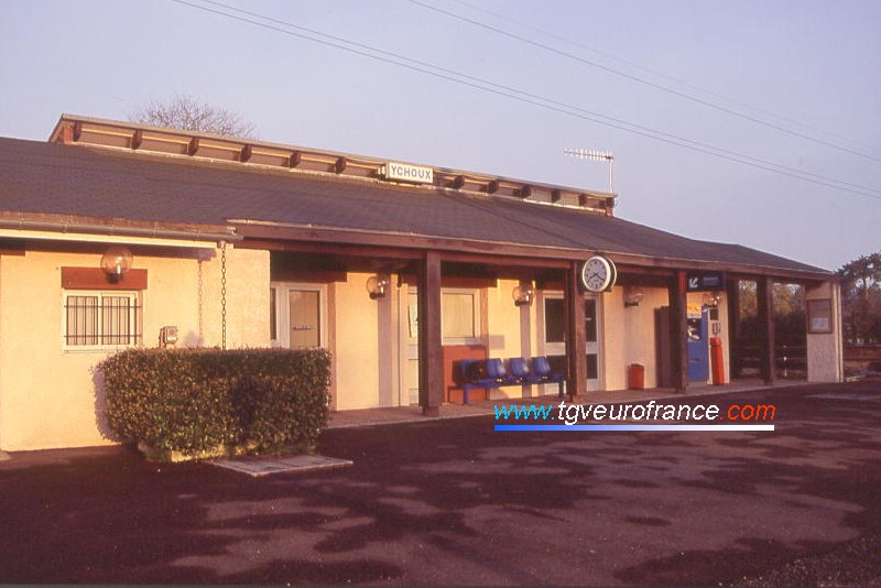 La gare SNCF d'Ychoux dans le département des Landes en Région Aquitaine