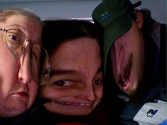 The happy family, 2006: Mel, Rozz, Jesse (playing w/ Photobooth)