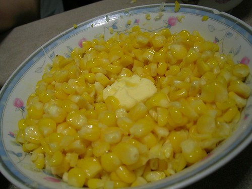 buttered corn kernals for the braces people