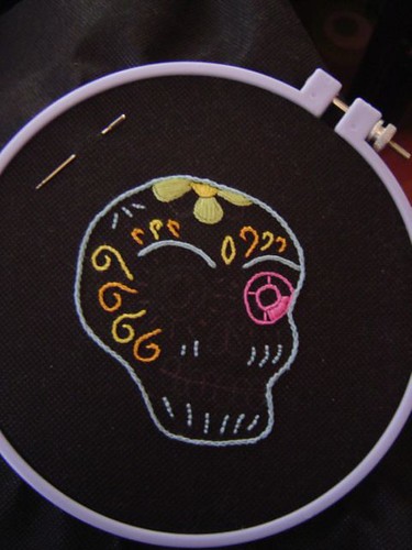 day of the dead embroidery