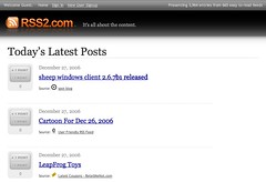 RSS2.com new design is live!  - Home page