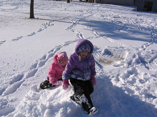 We LOVE playing in the snow!