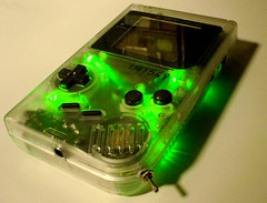 Clear transparent green DMG Gameboy