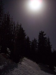 Moon over Mount Rose