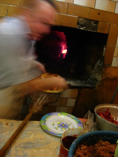 Making pizza in Boyabat, Turkey