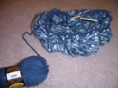 blue pinwheel blanket