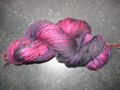 Handpainted yarn for calorimetry from knitty