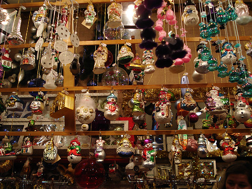 Nurenberg Christmas market - glass Christmas ornaments
