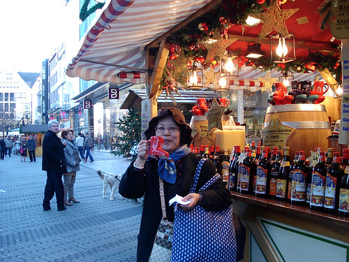 Nurenberg Christmas market - enjoying a Glühwein