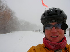 Bike commuting in a blizzard