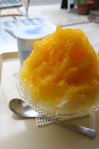 orange shaved ice