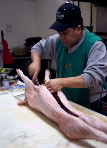The making of a lechona - latino pig roast