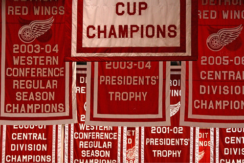 Red Wings banners