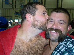 Matty and Peder (LB Bearcub) Tags: bear hairy men kiss beards grunions