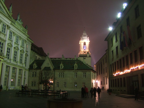 Bratislava - centru, noaptea