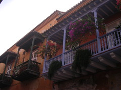 Cartagena de Indias balcony typical colonial Caribbean region Colombia travel photos Latin America blog