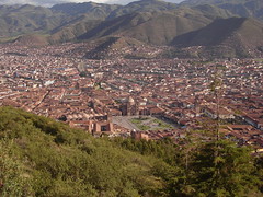 vista del cuzco desde la fortaleza Sacsayhuamán