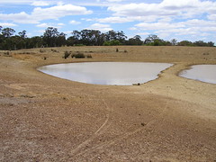 dam with ridge showing
