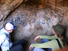 petroglyphs in a cave!