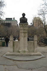 NYC - Greenwich Village: Washington Square Park - Alexander Lyman Holley bust by wallyg, on Flickr