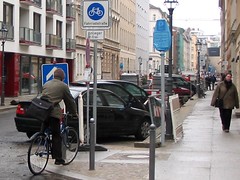 Fahrradstrasse in Berlin Mitte