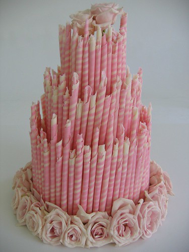 Pink And White Wedding Cake Pictures. Chocolate wedding cake with