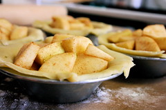 Mini Apple Pies, filled