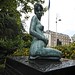 Merrion Square, sculpture of a pregnant woman, by Danny Osborne