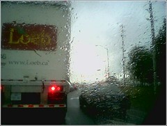 rainy traffic