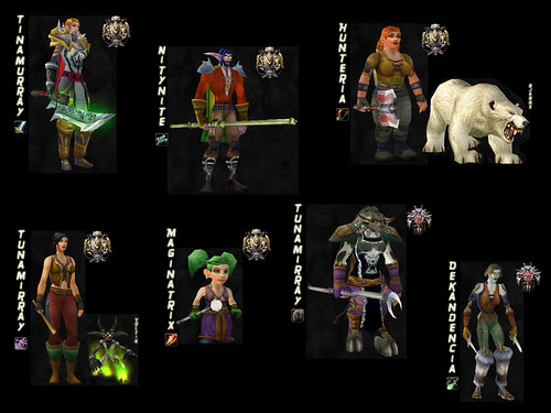 female world of warcraft characters. My WoW characters