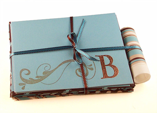 Embossed cards w/ bow