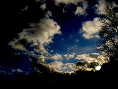 sun breaking trhough clouds, belfast 31 dec - by rizzo1