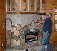 Don does stone work