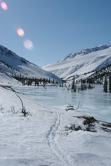 Spring day and ski trail - Mackenzie Mountains - by Sahtu Wildlife