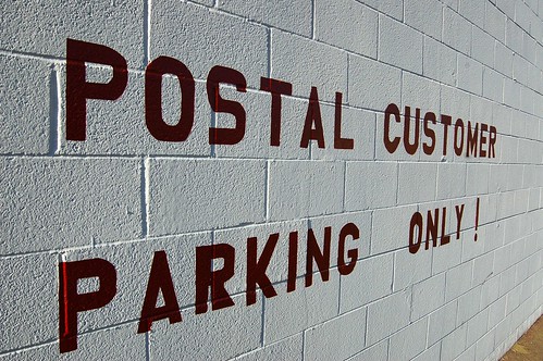 Postal Customer Parking Only!