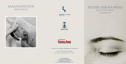 Flyer for Esther Hernandez' Memorias photography show