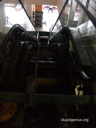 Escalator under maintenance